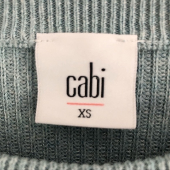 CAbi Blue Sky Swing Ribbed Knit Sweater XS - Picture 4 of 9